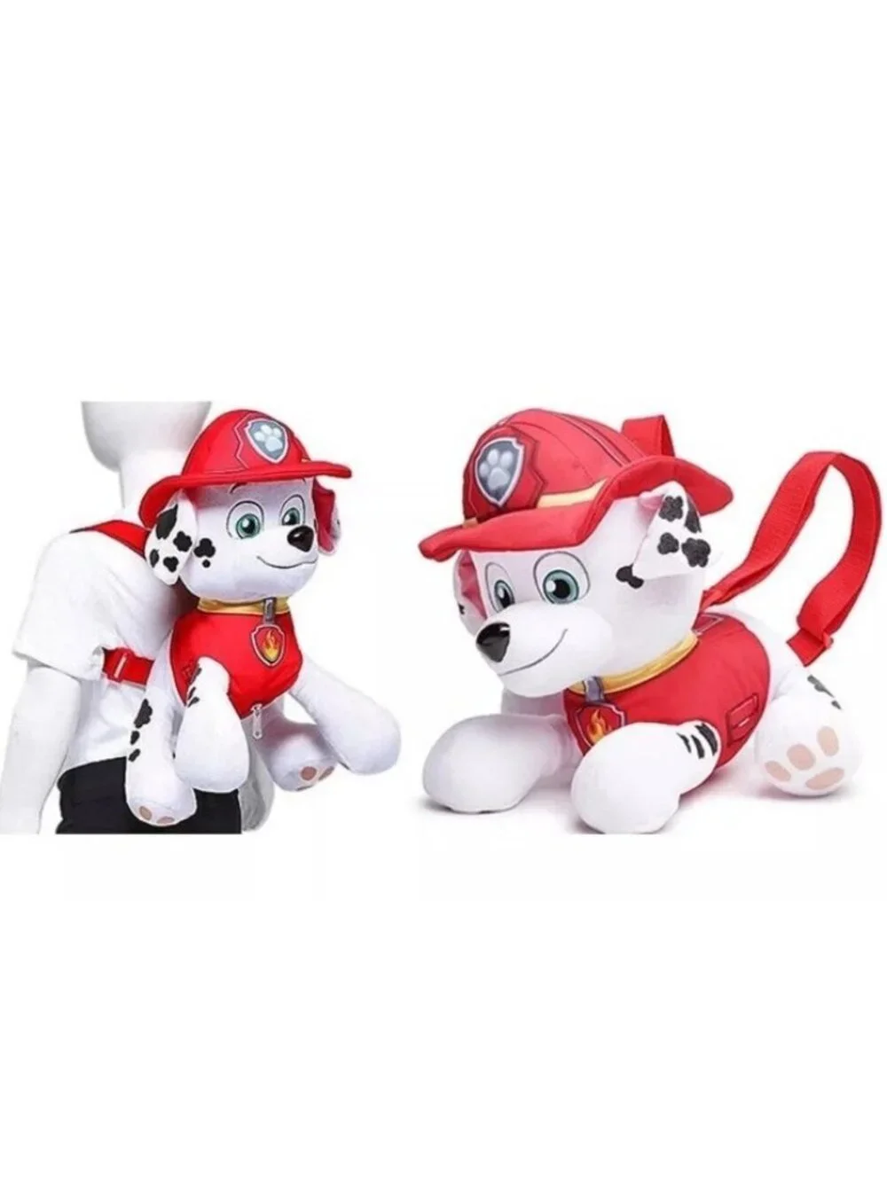 Paw Patrol Childrens Marshall Dalmatian Dog 14 in Plush Backpack Nickelodeon NWT